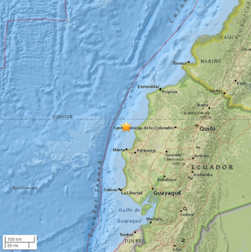 厄瓜多爾又發生芮氏5.3級地震 25萬人面臨饑餓