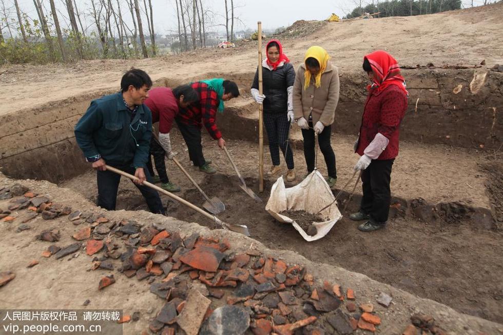 安徽馬鞍山：搶救性發掘商周遺址