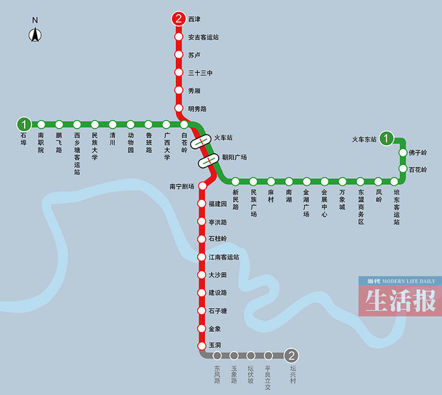 〔焦點圖、園區建設〕南寧地鐵2號線通過專家評審 具備試運營基本條件