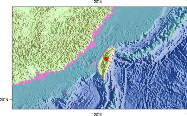 台灣南投縣發生4.6級地震 震源深度6千米