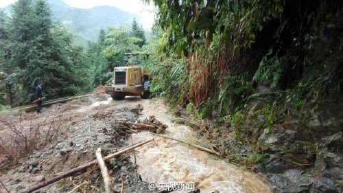 福建南平發生山體滑坡 4棟民房被沖毀