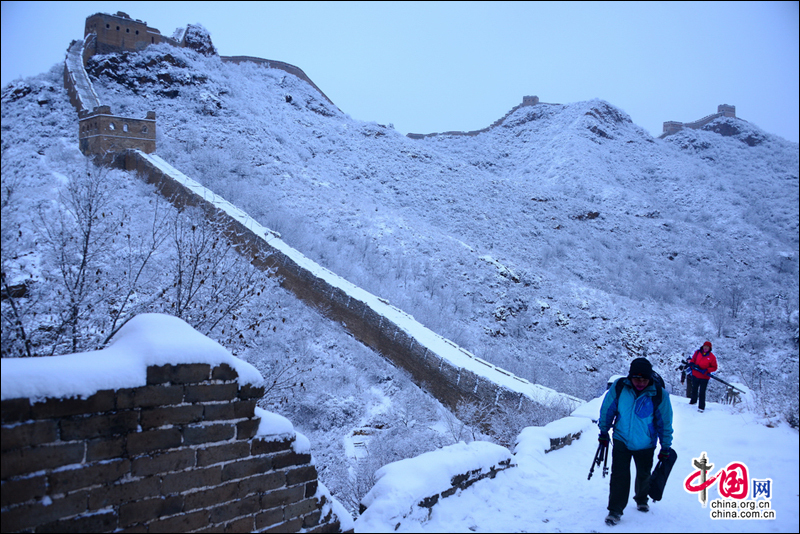 金山嶺長城：等雪來