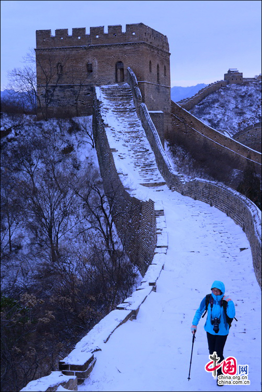 金山嶺長城：等雪來