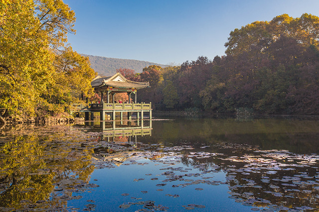 南京鍾山風景區五彩流徽榭