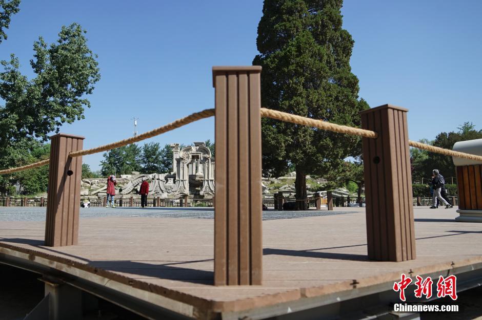 圓明園西洋樓遺址完成木棧道鋪設