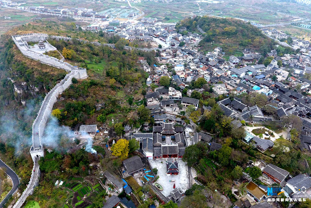 航拍貴州青岩古鎮 感受600年悠悠古韻