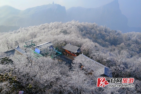 美翻了！張家界天門山霧凇宛若瓊玉