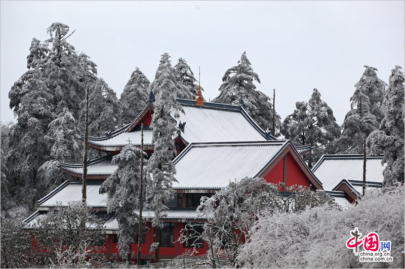 雪域盛景迎賓客 峨眉山冰雪溫泉節大幕拉開