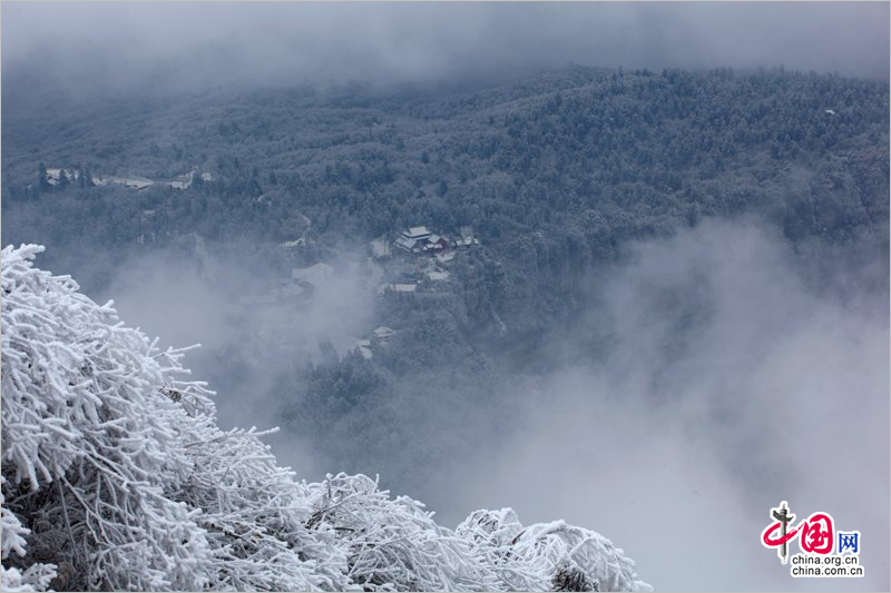 雪域盛景迎賓客 峨眉山冰雪溫泉節大幕拉開