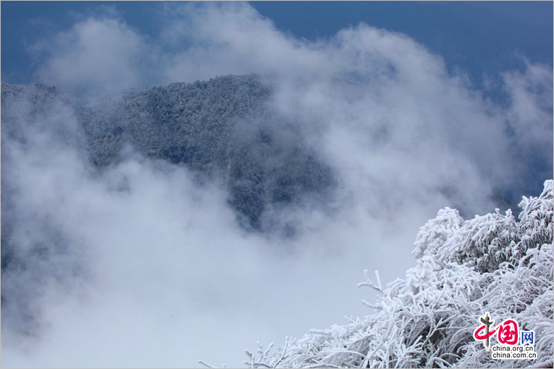 雪域盛景迎賓客 峨眉山冰雪溫泉節大幕拉開