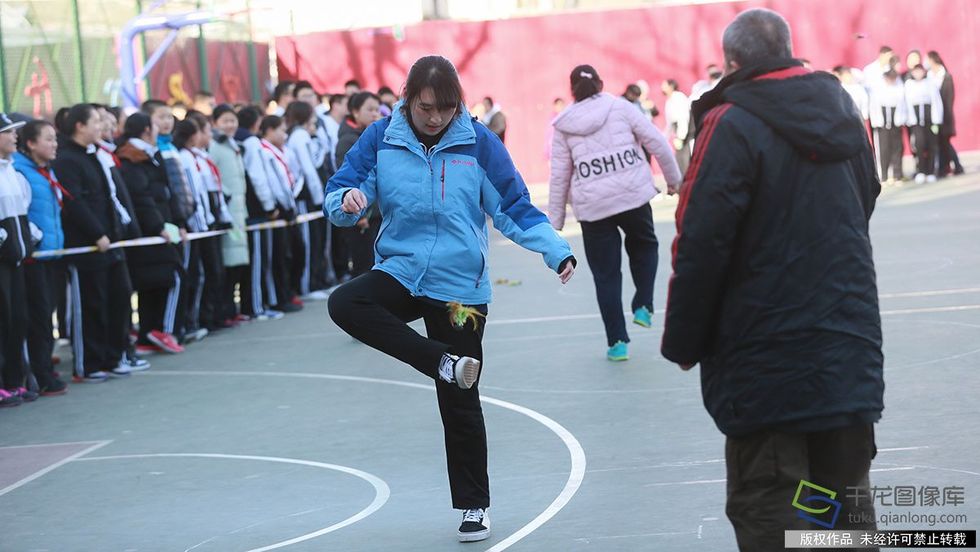 千年民俗踢花鍵進入北京校園