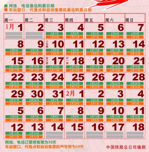 【社會民生（標題）】2018春運首日火車票明起開搶