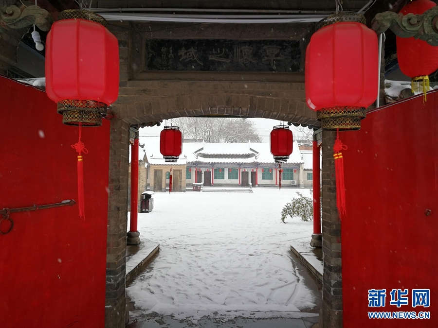 河南沁陽：博物館雪景更迷人