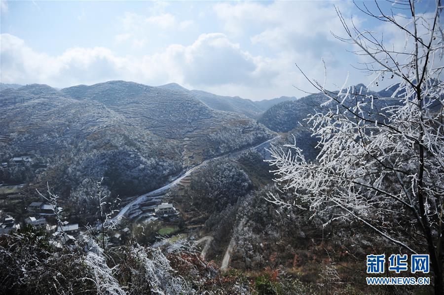 黔北山鄉冬景美