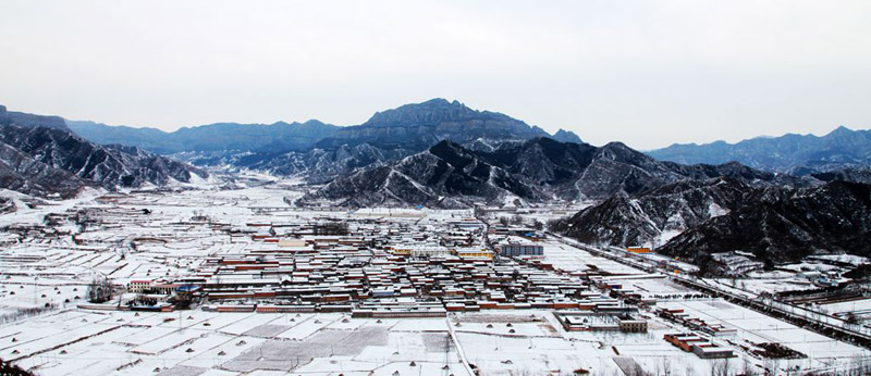 山西盂縣：雪後銀裝素裹美景如詩如畫