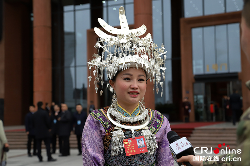 圖片默認標題_fororder_少數民族政協委員接受媒體採訪