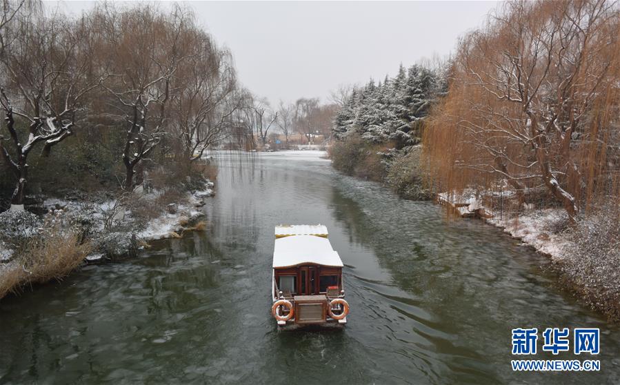 山東濟南：雪後大明湖美如畫