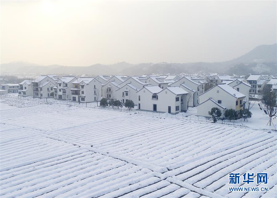 浙江安吉：美麗鄉村 雪景如畫