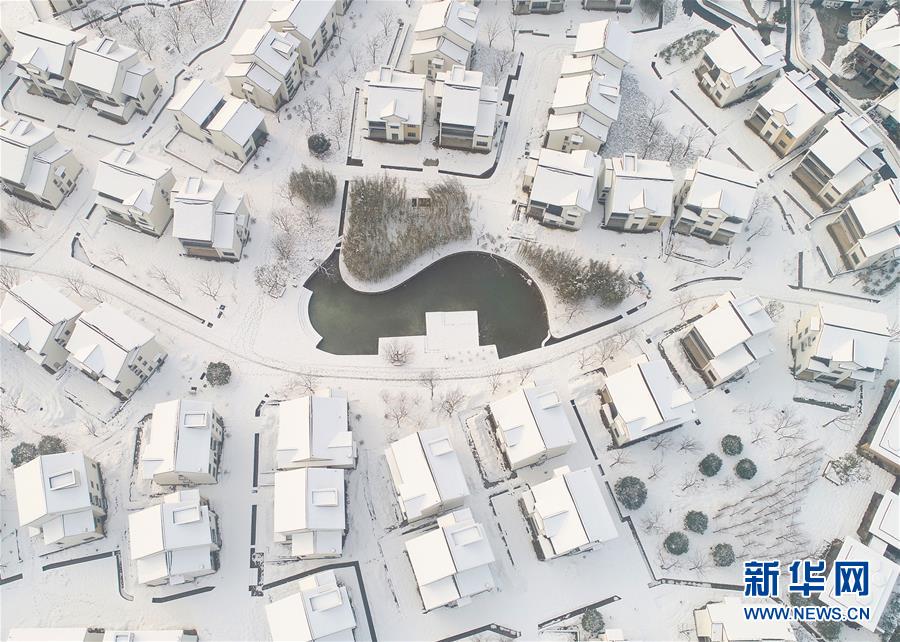 浙江安吉：美麗鄉村 雪景如畫