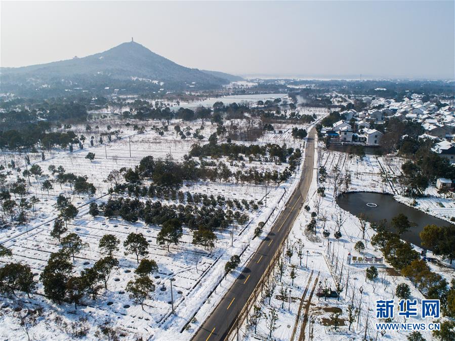 浙江長興：雪後鄉村美如畫