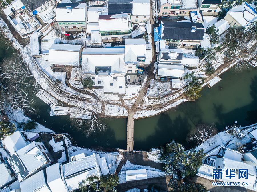 浙江長興：雪後鄉村美如畫