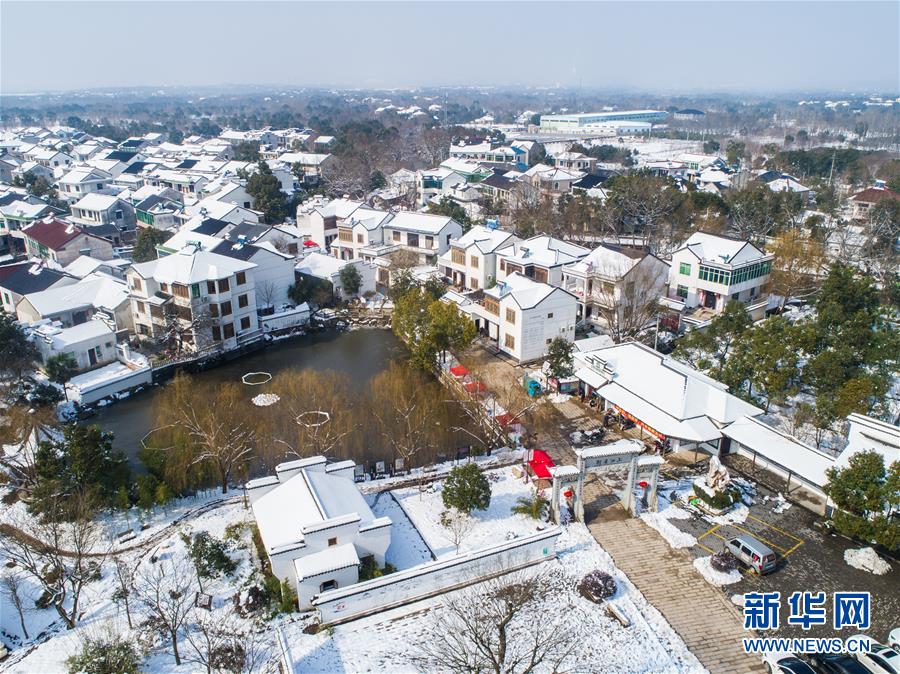 浙江長興：雪後鄉村美如畫