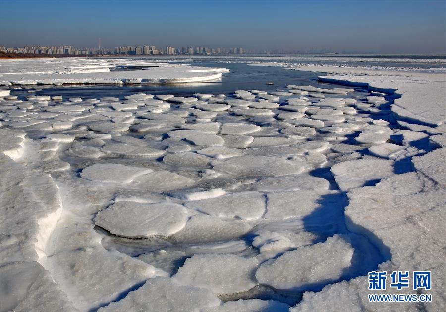 河北秦皇島：靚麗海冰