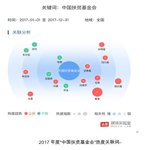 今日頭條發佈年度公益閱讀報告：中國扶貧基金會最受關注