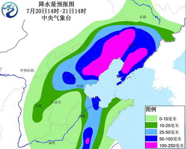 京津冀極端降雨明天結束 雨帶轉移至東北