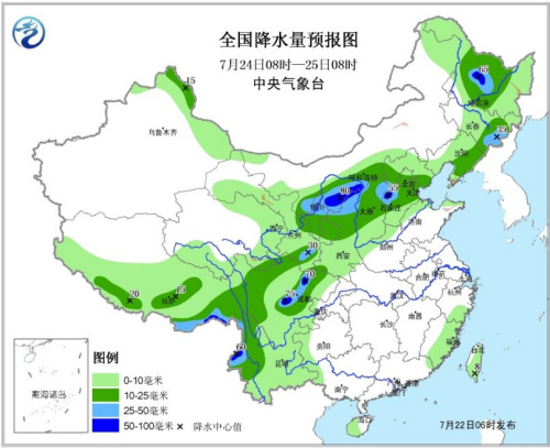 南方高溫範圍逐漸擴大 東北地區局部有大或暴雨