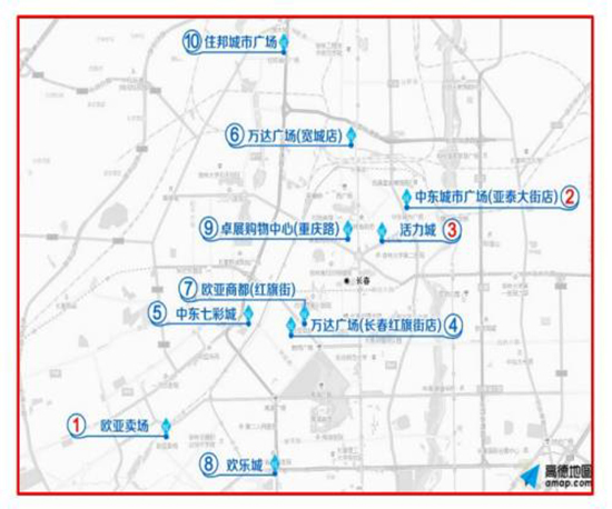 圖片默認標題_fororder_550圖五：吉林省熱門商場。數據提供 吉林省公安廳交警總隊