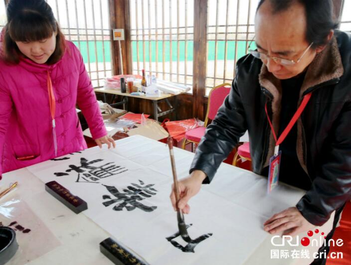 北京平谷春節廟會 文化唱主角