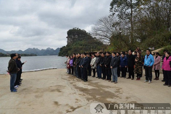 [八桂大地]植樹放魚苗賀新年 柳江區組織團拜活動改善生態