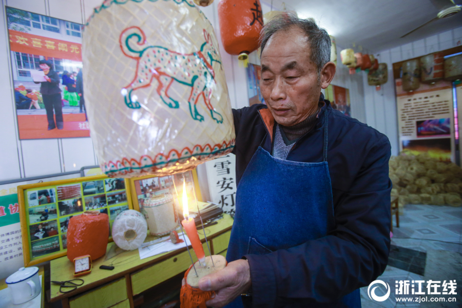 杭州：傳承千年手藝 老匠人用1600隻燈籠點亮西興古鎮