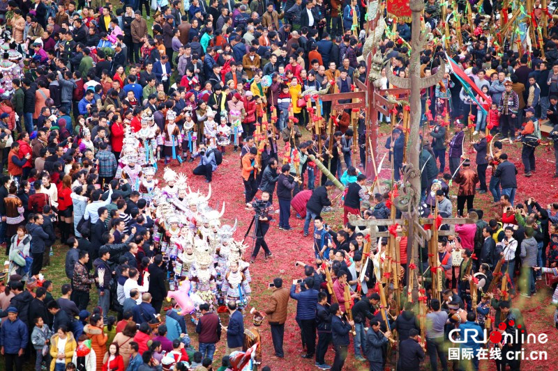 【已過審】【焦點圖】【移動端】【旅遊文體】【八桂大地、八桂大地-柳州】柳州安太鄉舉行“十三坡”民俗活動