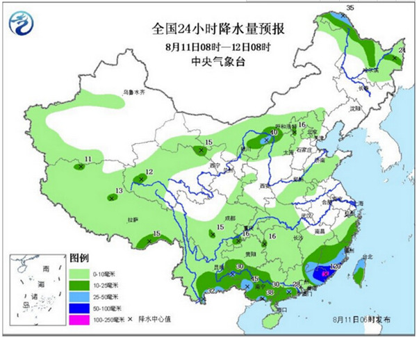 東北華北等迎較強降雨 中東部高溫持續