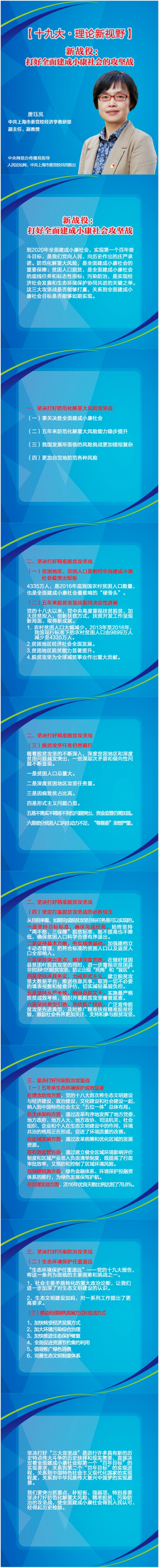 【十九大•理論新視野】新戰役：打好全面建成小康社會的攻堅戰