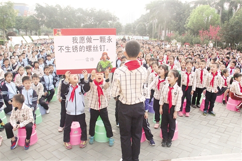 【焦點圖】【八桂大地-南寧】（首頁標題）南寧市各縣區開展學雷鋒活動（內容頁標題）讓志願服務蔚然成風 南寧市各縣區開展學雷鋒活動