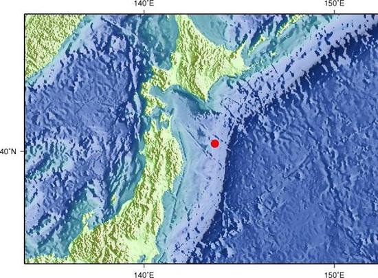 日本本州遠海發生6.2級地震 震源深度10千米