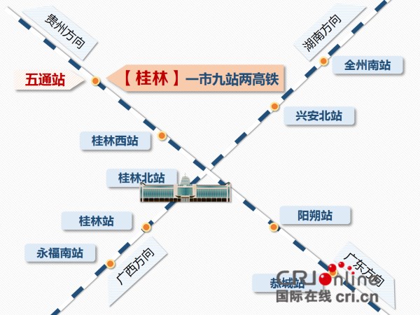 【唐已審】【供稿】【廣西要聞】【桂林】【移動端】廣西桂林第九座高鐵站五通站開站運營