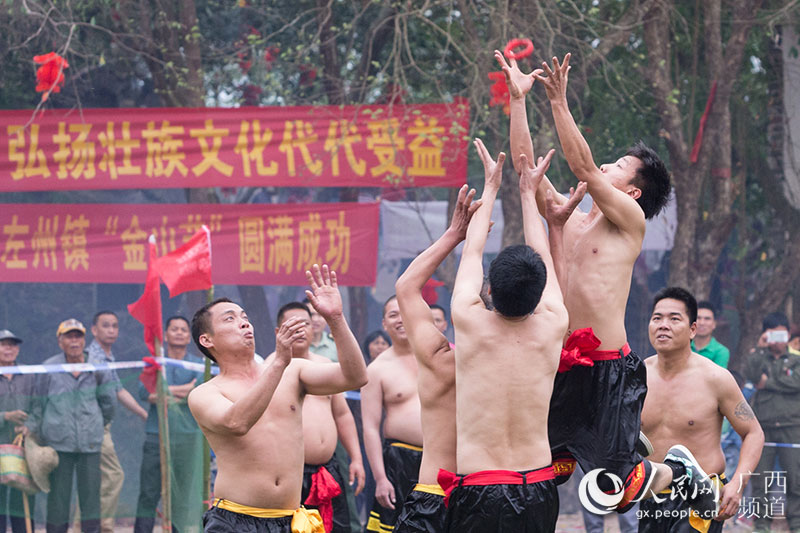 【焦點圖】【旅遊文體】【八桂大地-崇左】廣西崇左左州金山花炮節將於4月4日開幕