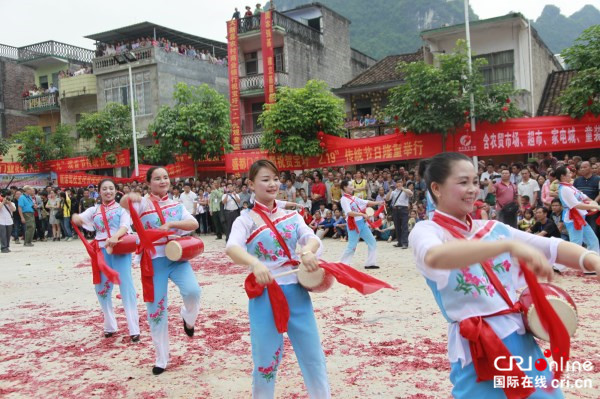 【唐已審】【原創】【八桂大地、八桂大地-崇左】【移動端】【旅遊文體】崇左大新縣寶圩歡度觀音誕儂垌節