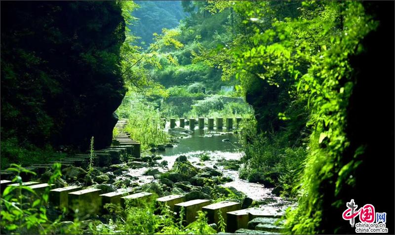 神奇秘境四川廣元水磨溝  旖旎風光盡藏秦巴