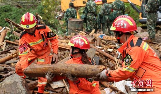 浙江山體滑坡遇難人數上升至18人 9人仍失聯