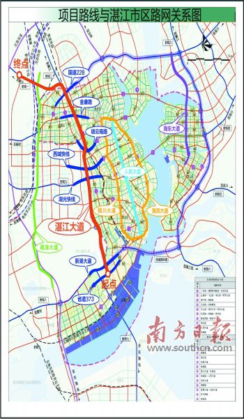 湛江首條城市快速幹線湛江大道開建