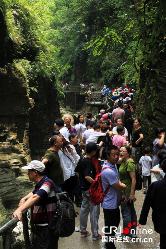 中國旅遊日 湖北石門河地心谷景區接待能力通過大考