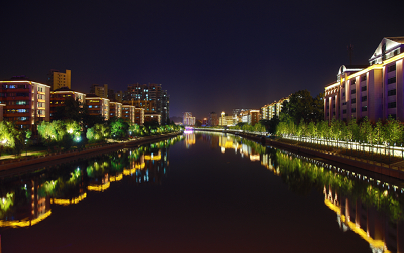 南京外秦淮河夜景照明亮燈 完整呈現南京夜印象