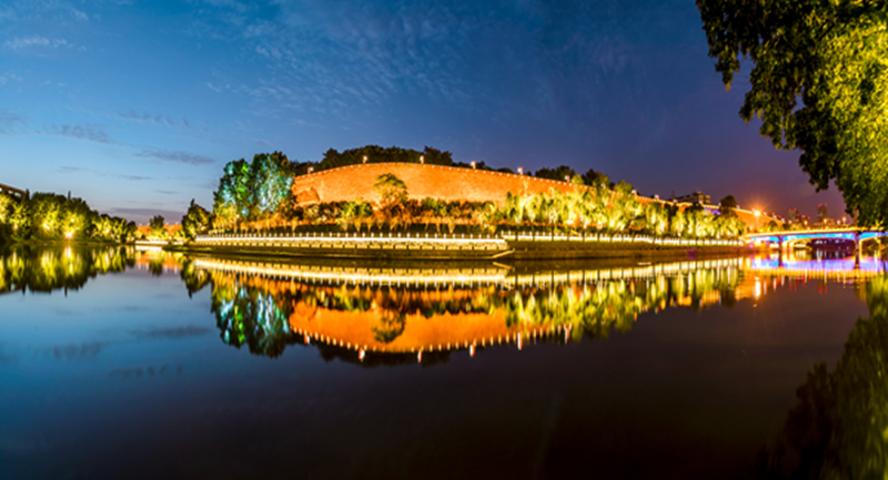 南京外秦淮河夜景照明亮燈 完整呈現南京夜印象