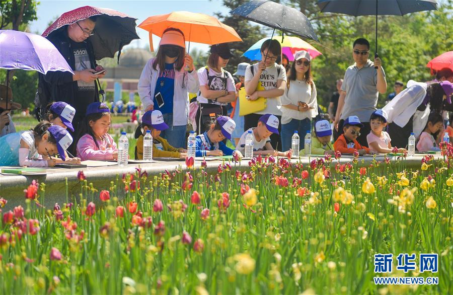 長春：公園寫生 樂享週末