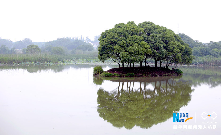 航拍無錫梁鴻濕地公園 探尋吳地歷史